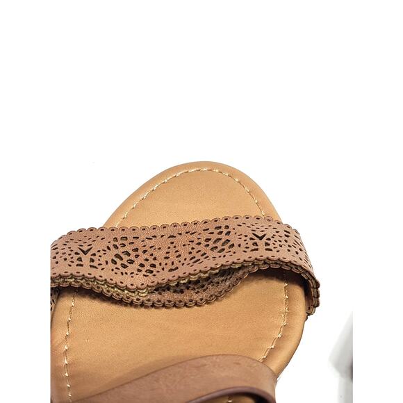 Coconuts by Matisse platform wedge tan sandals women's size 9 - Picture 6 of 8